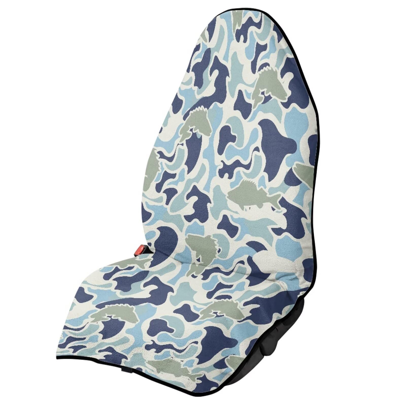 Car Seat Towel Cover Universal Fit for Auto Truck Van SUV, Waterproof Hippie Flower Frog Vehicle Seat Cover for Gym Machine Washable &amp; Absorbent Seat Protector