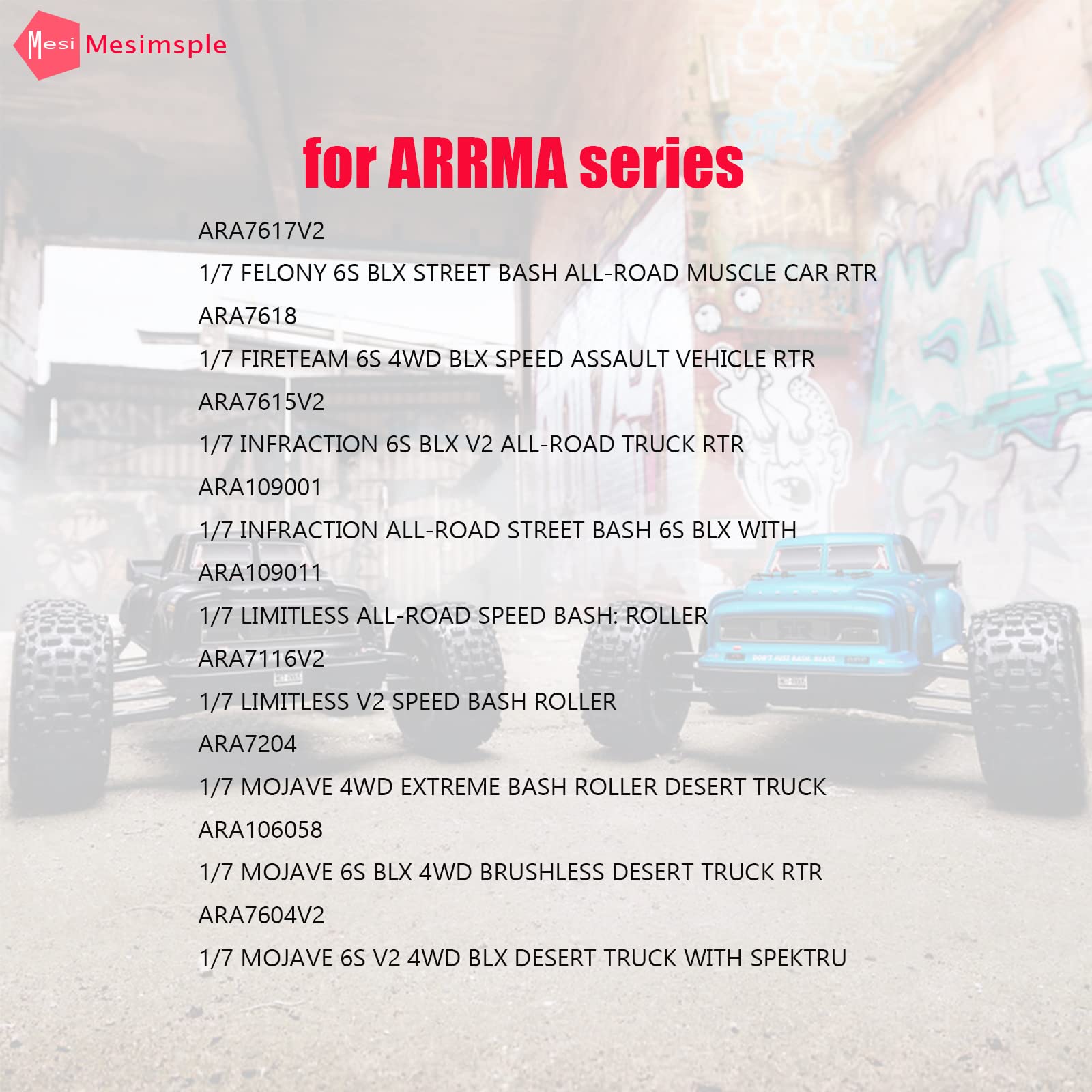 Diff AR310854 Ensemble de boîtes de vitesses pour Arrma 1/7 Felony Fireteam Infraction 6s blx différentiel Limitless Mojave EXB ARAC5006