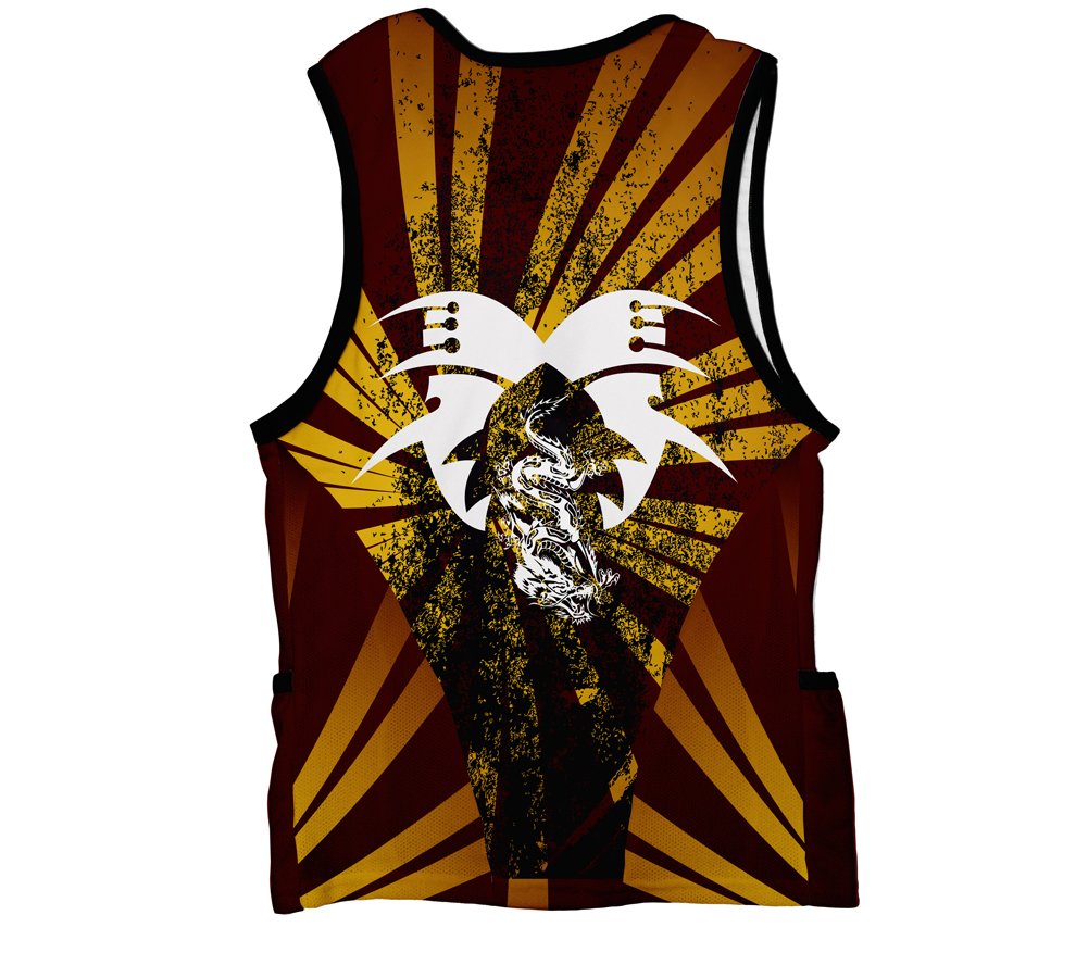 ScudoPro Wild Dragon Triathlon Top for Men - Size 3XL