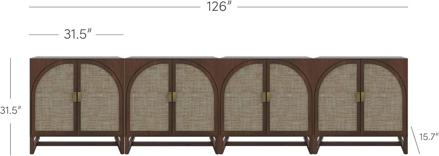Detailed dimensions of the Paxton storage cabinet, showing height, width, and depth measurements.
