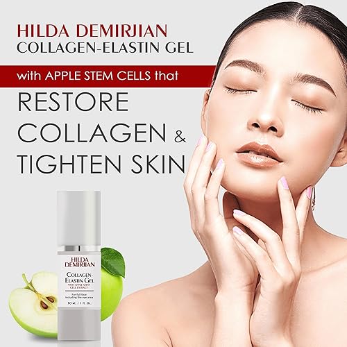Miniatura 3 de Gel de colágeno y elastina con células madre de manzana, restaura el colágeno y tensa la piel, fórmula antienvejecimiento suaviza las arrugas y