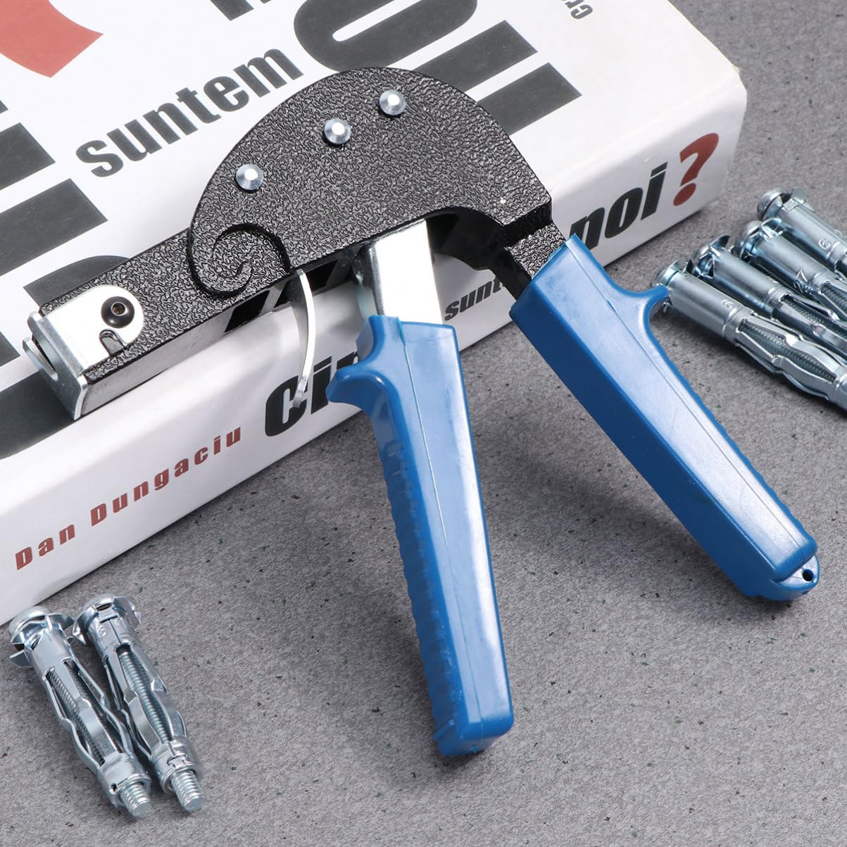 SOLUSTRE 19pcs Hollow Wall Anchor Kit Screws Setting Tool Plasterboard Fixing for Drywall