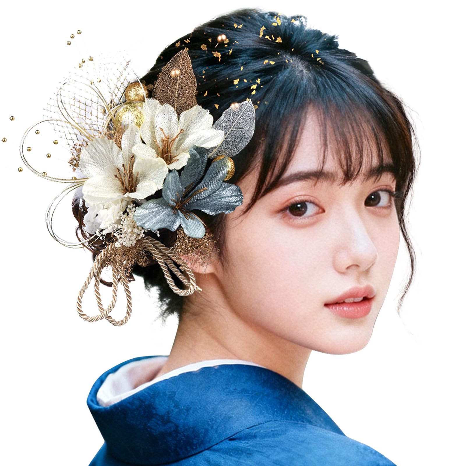 Amazon.co.jp: OTAKUMARKET 成人式 髪飾り 振袖 卒業式 袴 浴衣 結婚式