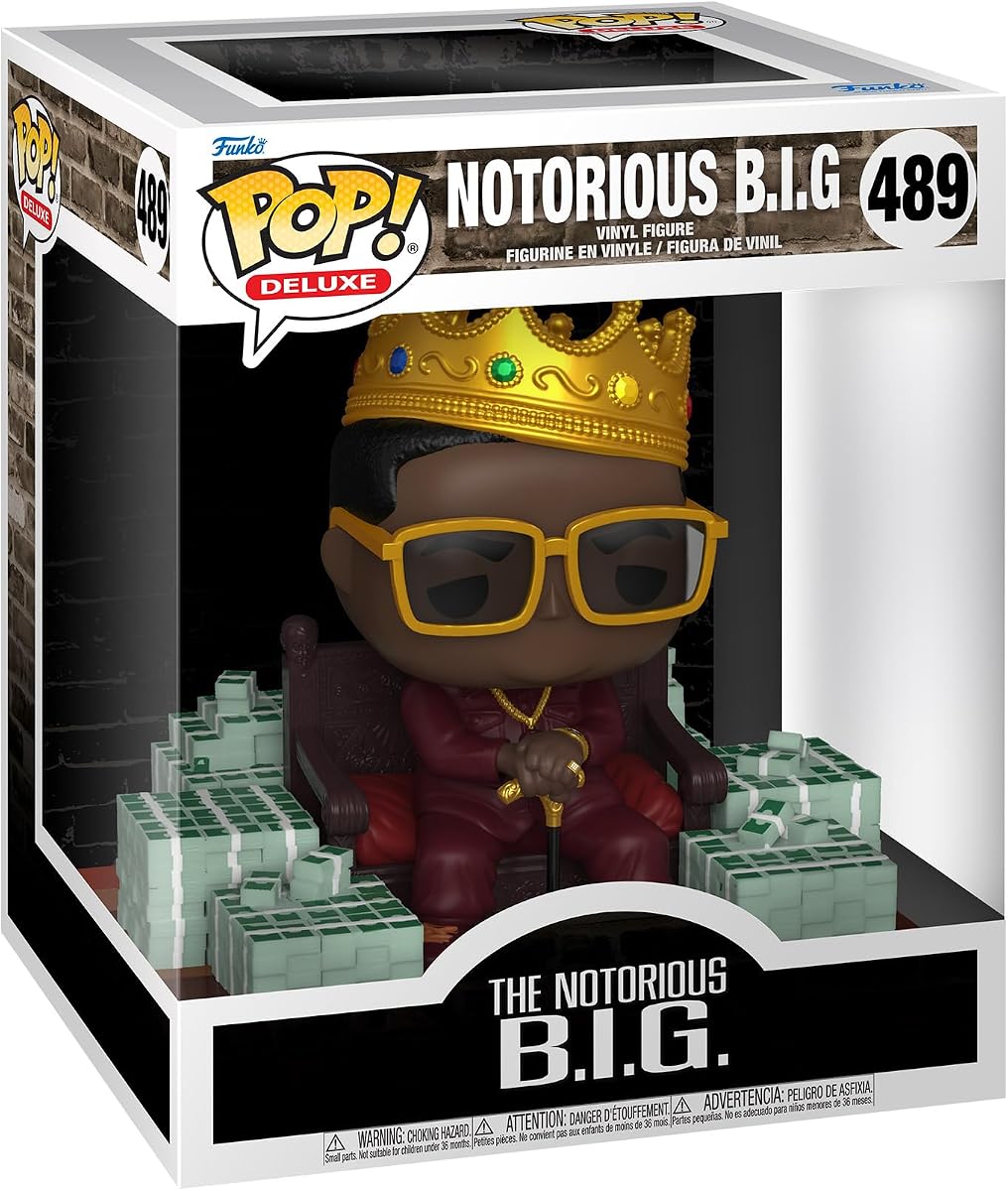 ¡ESTALLIDO! Deluxe: El notorio B.I.G. -Grande | Mercancía oficial - Figura de vinilo coleccionable para exhibición en estantería - Idea de regalo de cumpleaños para fanáticos y coleccionistas