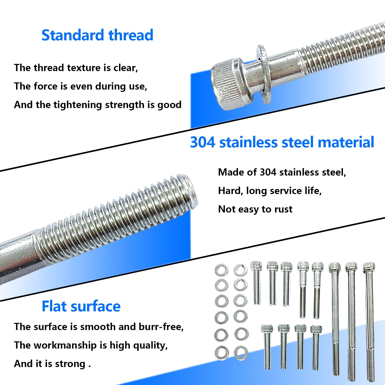 100pcs Bolt Kit Compatible with Yamaha TW200 XT200 1987-2024, Polished 304 Stainless Steel Maintenance Motorcycle Engine Allen Bolt Kit