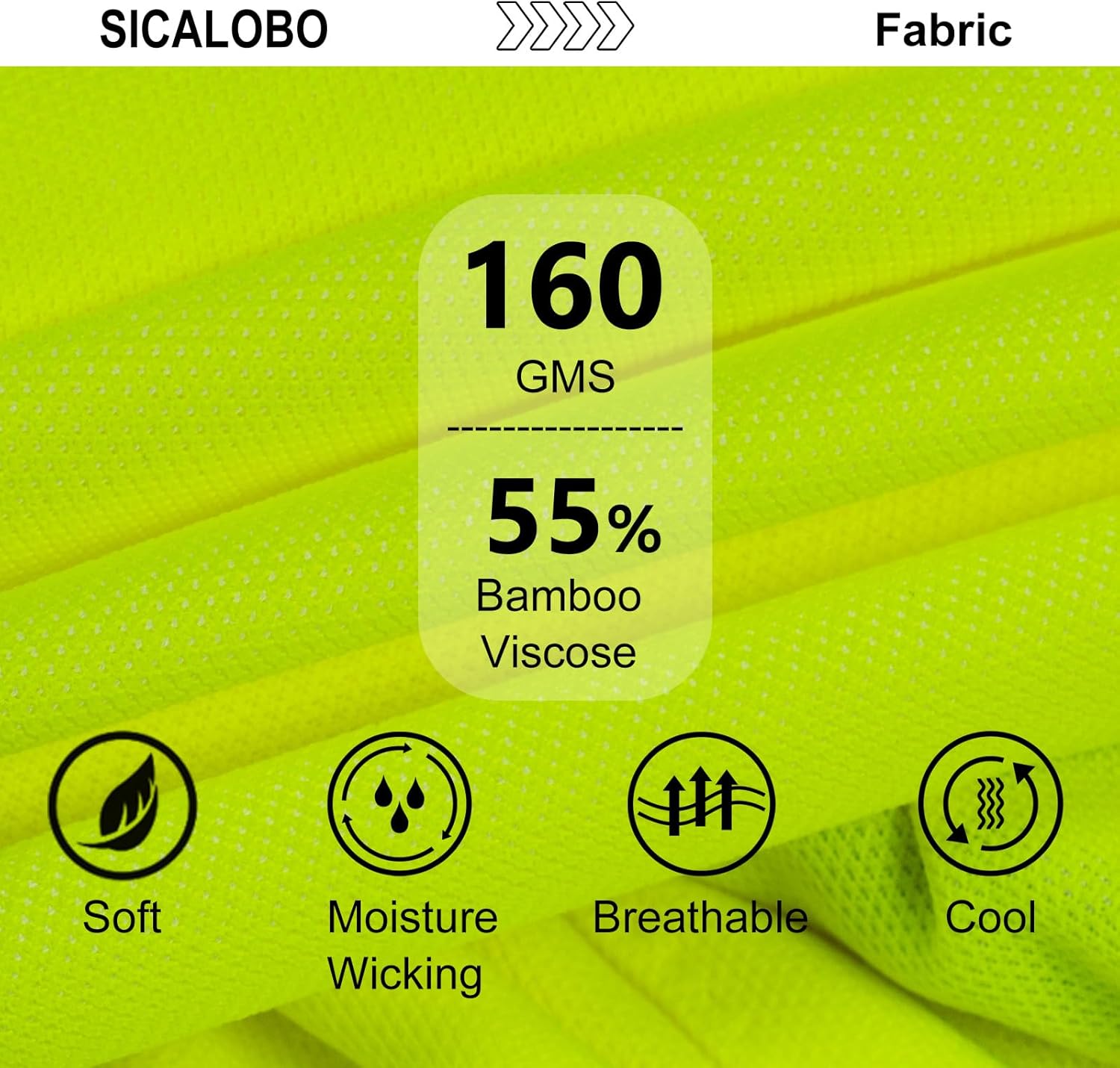 High Vis Safety Polo Shirts for Men,Hi Vis Fluorescent Short Sleeve Tee,Moisture Wicking Work Shirt,3 Pack - Image 3