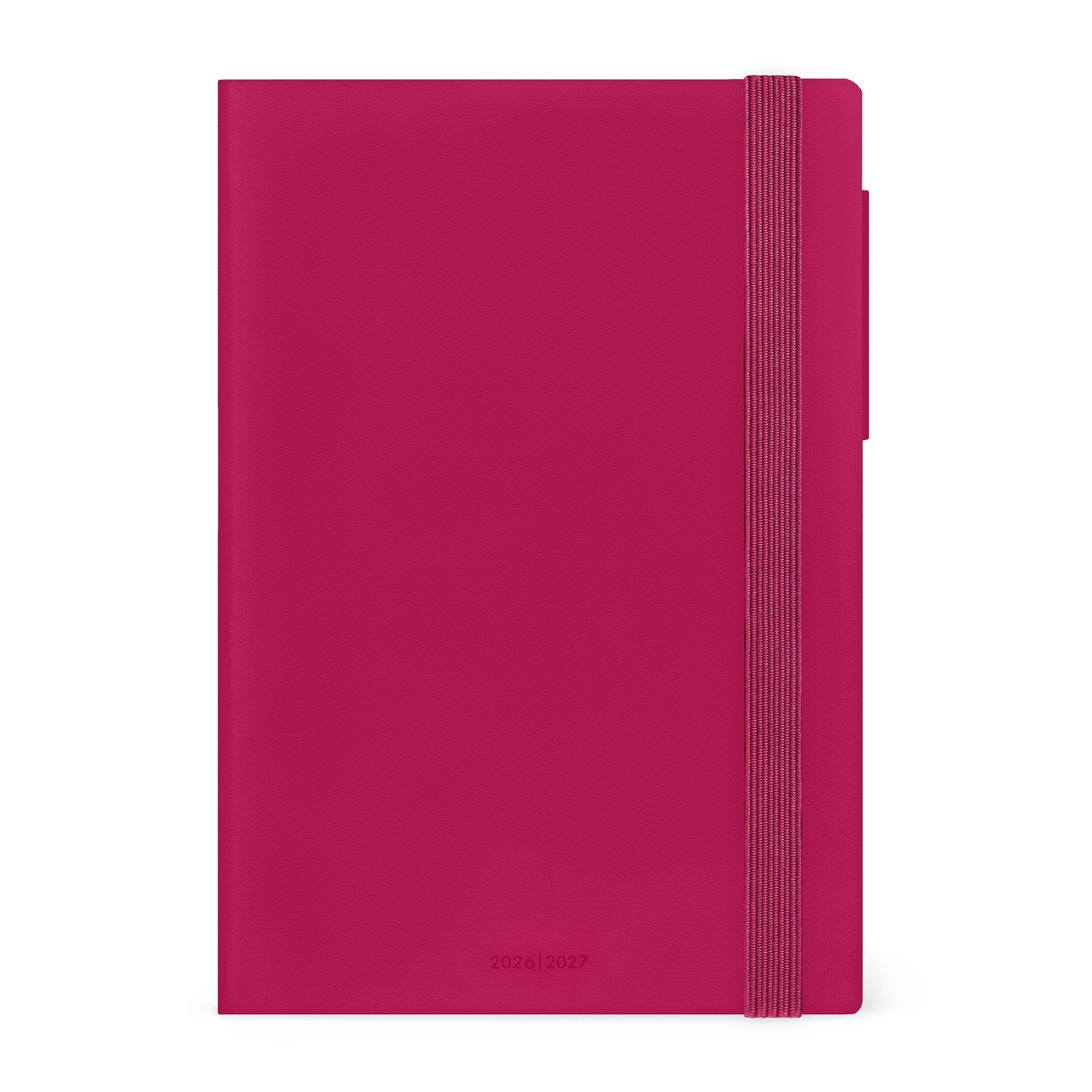 Legami - Raspberry Jam Daily Diary 2026-2027, 16 Months, Medium, Diary September 2026 to December 2027, Elastic Closure, FSC Certified Paper, 12 x 18 cm — image 1