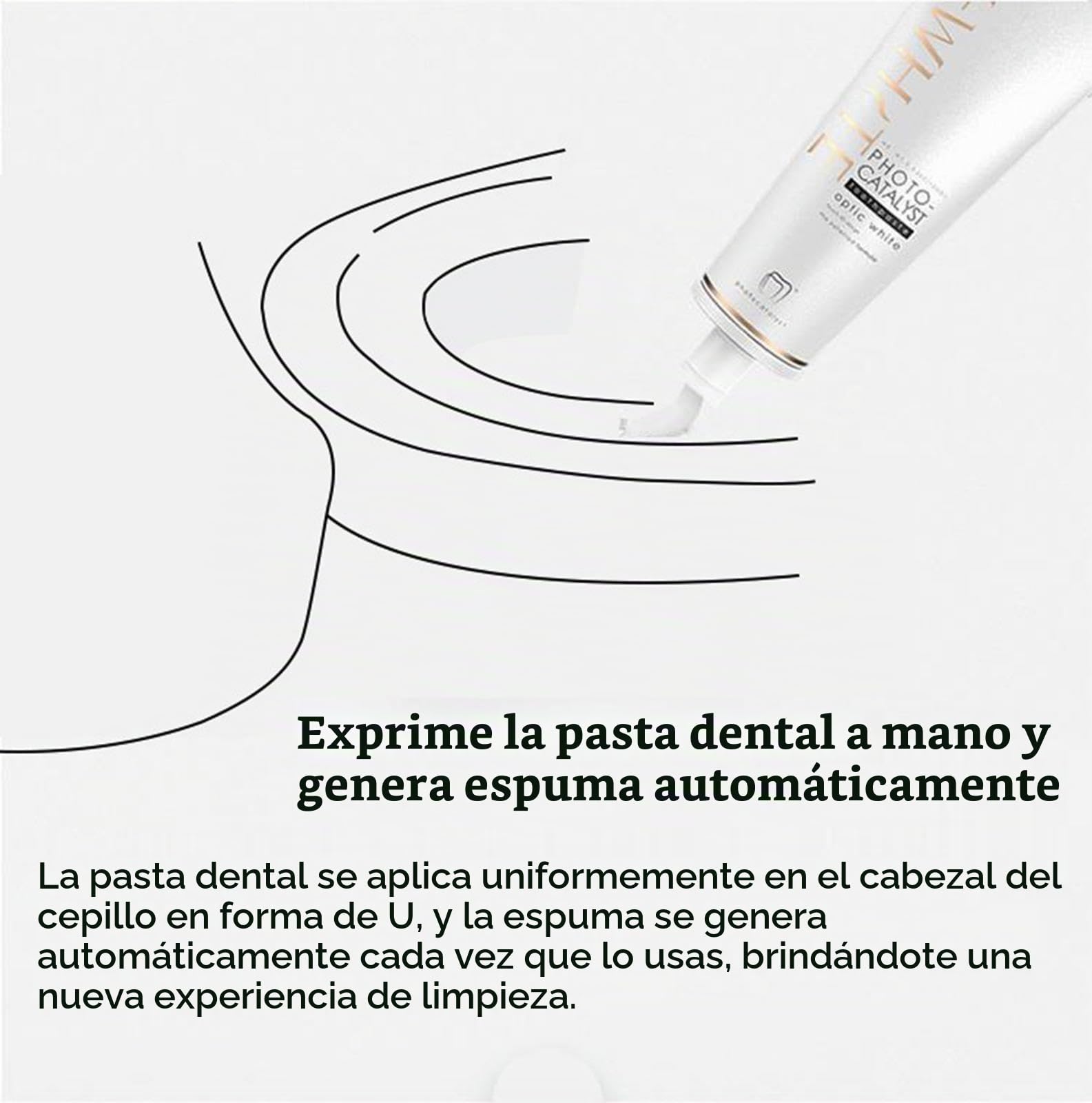 Cepillo de Dientes Eléctrico Sónico, Cepillo Ultrasónico de 360° para Blanquear los Dientes en Forma de U