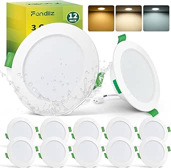 Lot De 12 Spots LED Encastrables Blanc Neutre 5W (eq. 50W) - Complet - Neuf
