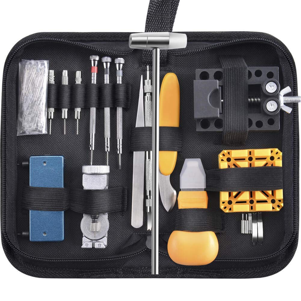 Rangwell Watch Repair Tool Kit, Case Opener Spring Bar Tool, Watch Battery Replacement Tool Kit, Watch Band Link Removal Tool Set with Carrying Case and Instruction Manual (B09K5LGV46) Amazon Price History, Amazon Price Tracker