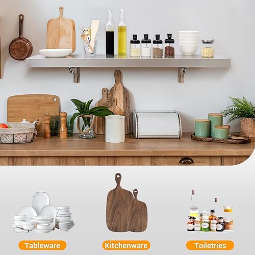 Miniatura 5 de SWOTCATER Estante de concesión de 12 x 70.8 pulgadas, de acero inoxidable, plegable, para servir alimentos, camión, remolque, ventana de servicio