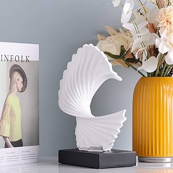 Amazon.com: GAOSHENG White Wave Sculpture, Modern Ocean Wave