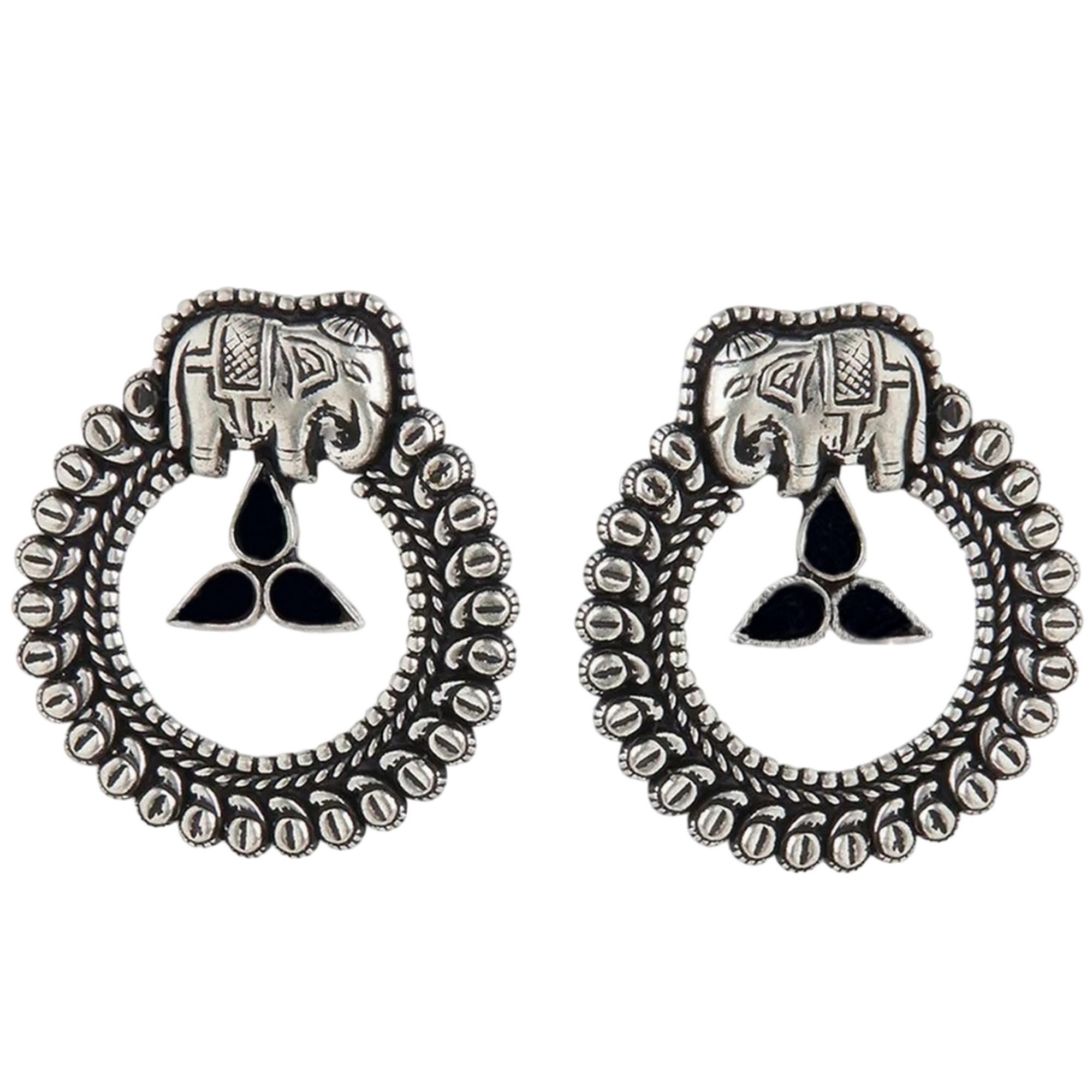 See full amazon price history chart for VAMA FASHIONS Adjustable Oxidized Silver Onyx Stone Stud Piercing Ear Bali Kan Ki Earring For Women & Girls (Oxidised Elephant Earrings) VAMA FASHIONS Adjustable Oxidized Silver Onyx Stone Stud Piercing Ear Bali Kan Ki Earring For Women & Girls (Oxidised Elephant Earrings) (B0D77NTPJV) Amazon Price History, Amazon Price Tracker