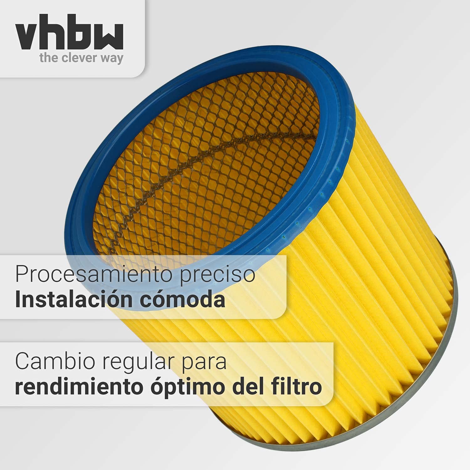 vhbw 3x Filtro plisado compatible con Shop-Vac Super 760