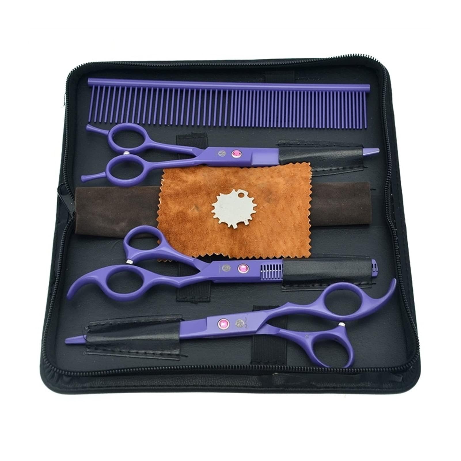 Ciseaux Coiffure/Ciseaux Cheveux Ciseaux for animaux de compagnie de haute qualité de 7 pouces de haute qualité Set de chiens coupants Ciseaux courbés Cisailles de chiot chat Ciseaux salon Coiffure (
