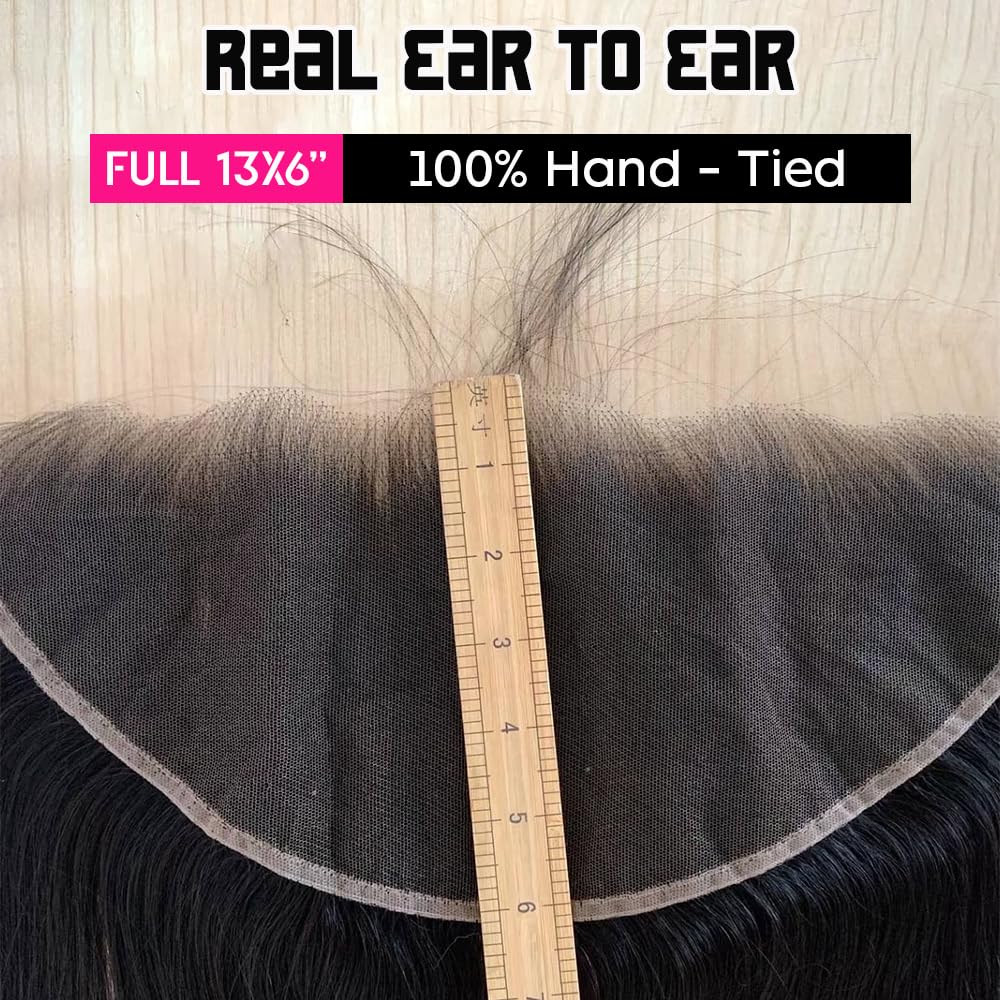 CYSDRH 13x6 Skinlike Real HD Lace Frontal Only Human Hair,0.10mm Ultra-thin Invisible Swiss HD Lace Front Human Hair,Pre Plucked Invisible Small Knots - Image 2