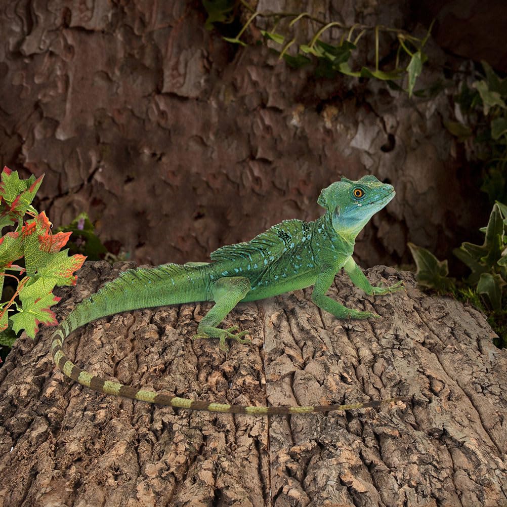 POPETPOP Reptile Tank Tree Bark 11.81X7.87X0.79In Natural Climbing Plaything and Terrarium Background for Lizards Tortoises Spiders and Small Pets - Image 2
