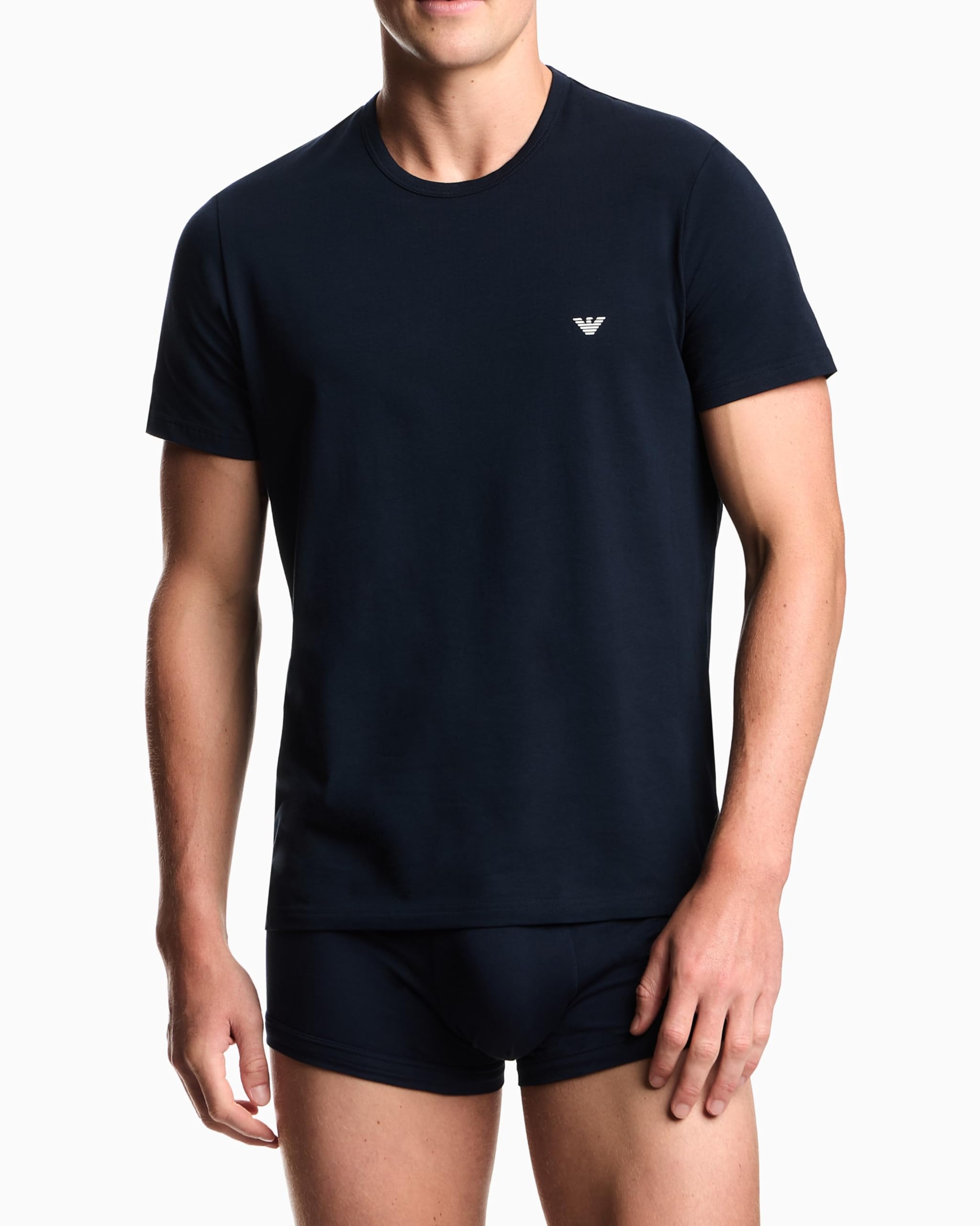 Emporio Armani Mens Cotton Crew Neck T-Shirt 3-Pack product thumbnail 5