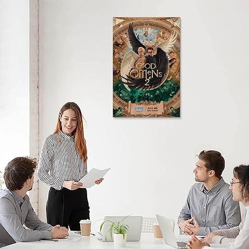 Miniatura 5 de BORIZ Póster de Good Omens - Póster decorativo para pared, para sala de estar, dormitorio, 12 x 18 pulgadas (11.8 x 17.7 in)