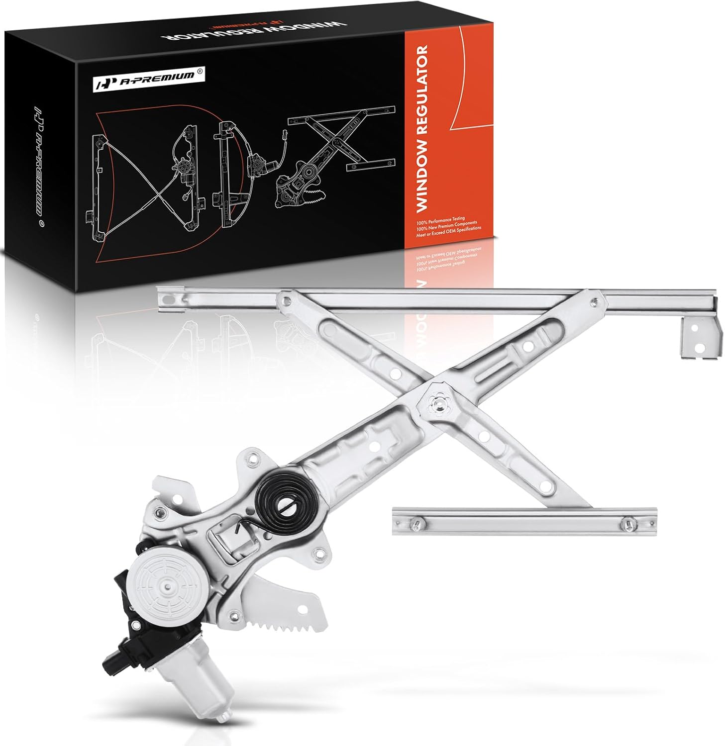A-Premium Power Window Regulator with Motor Front Driver Side Compatible with Honda Civic 2012-2015 Sedan Front Left Driver Side