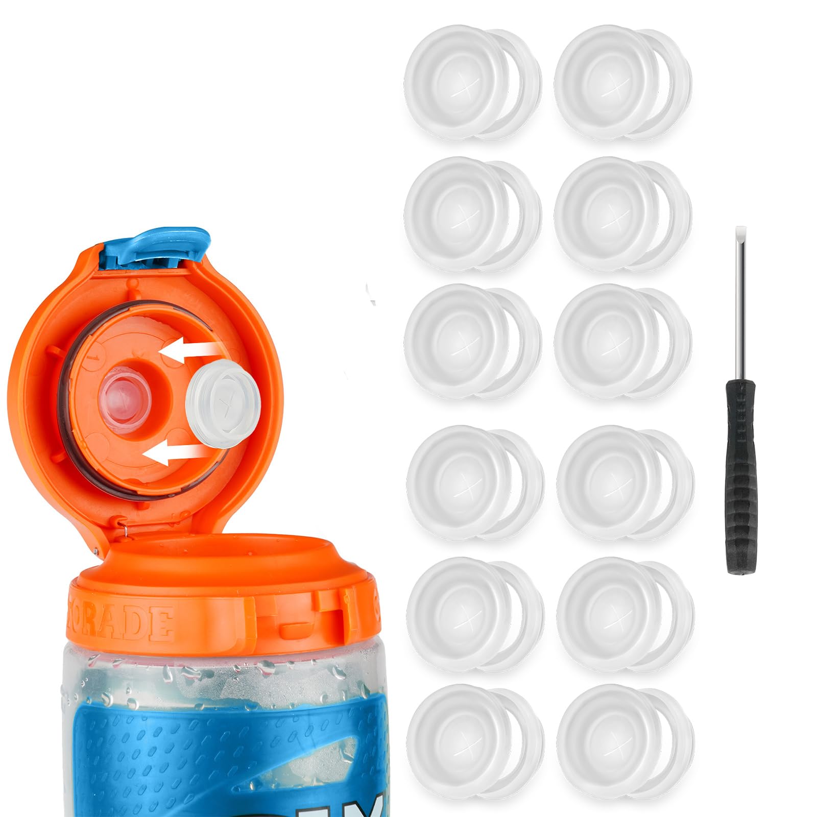 Dispensing Valves Compatible with Gatorade Water Bottle - Replacement Accessories for Gatorade Gx Water Bottle Gatorade 32oz Bottle