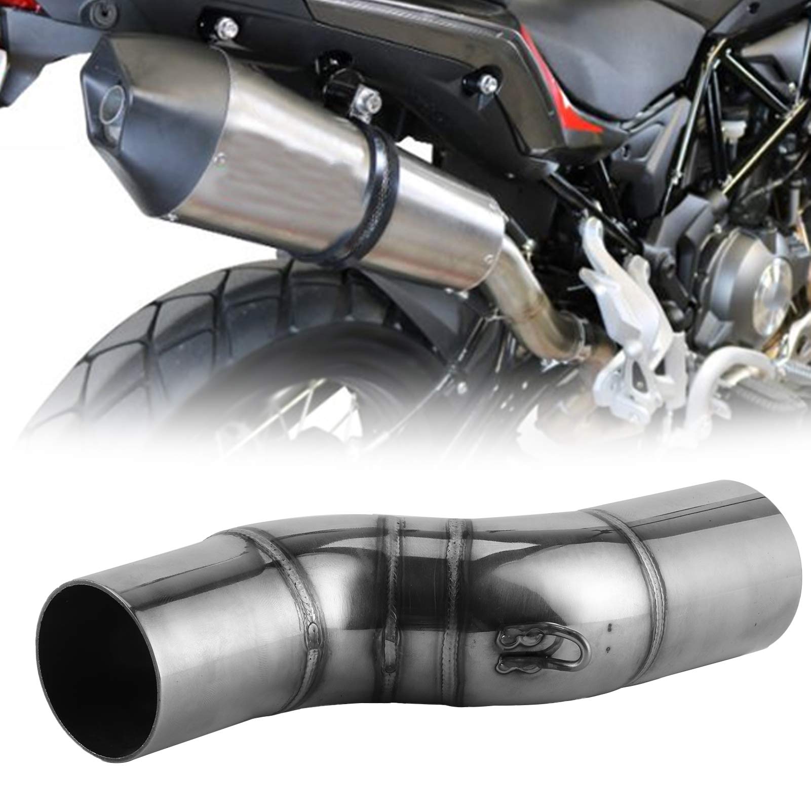 Tubo di Collegamento Centrale di Scarico per Moto in Acciaio Inossidabile per Benelli TRK 502X