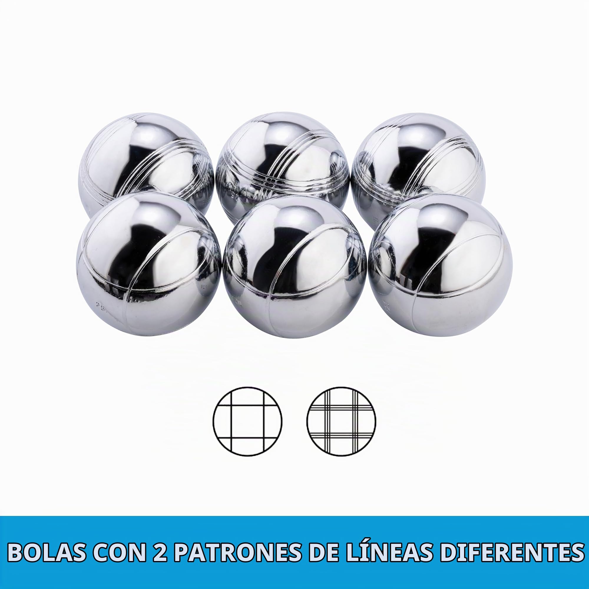 Engelhart - 010205 - Juego Completo de Bolas de Petanca en Bonito Maletín de Transporte de Madera