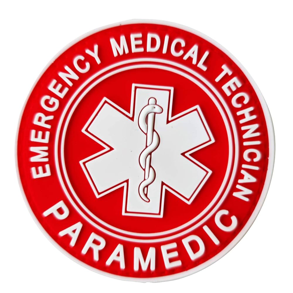 Amazon.co.jp: 救急救命士 救急医療パッチ、レッドPVC EMT