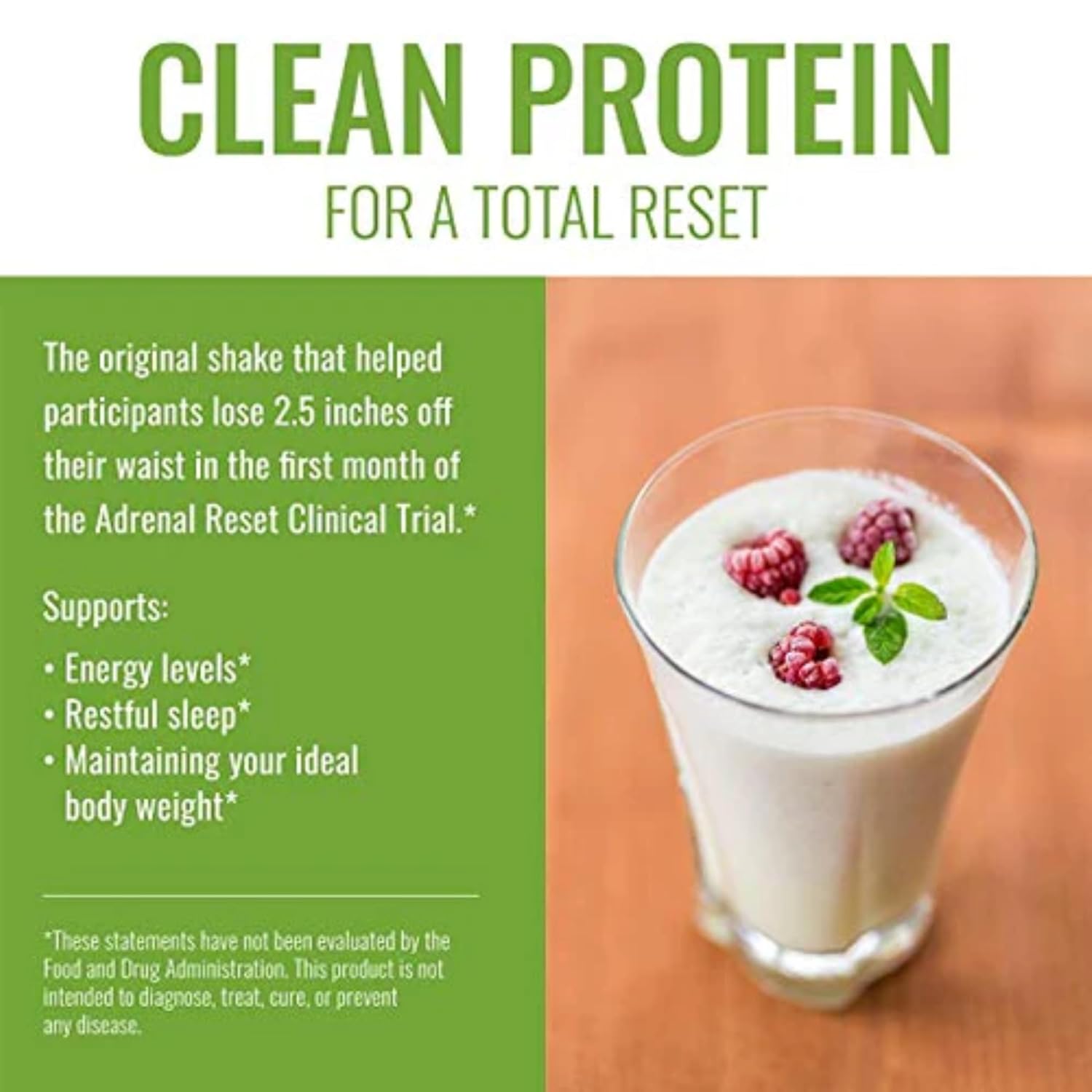 Dr. Christianson's Original Daily Reset Meal Replacement Shake (Chocolate) - Doctor Formulated Natural Pea Protein & Resistant Starch Powder for Complete Nutrition - 28 Full-Size Servings