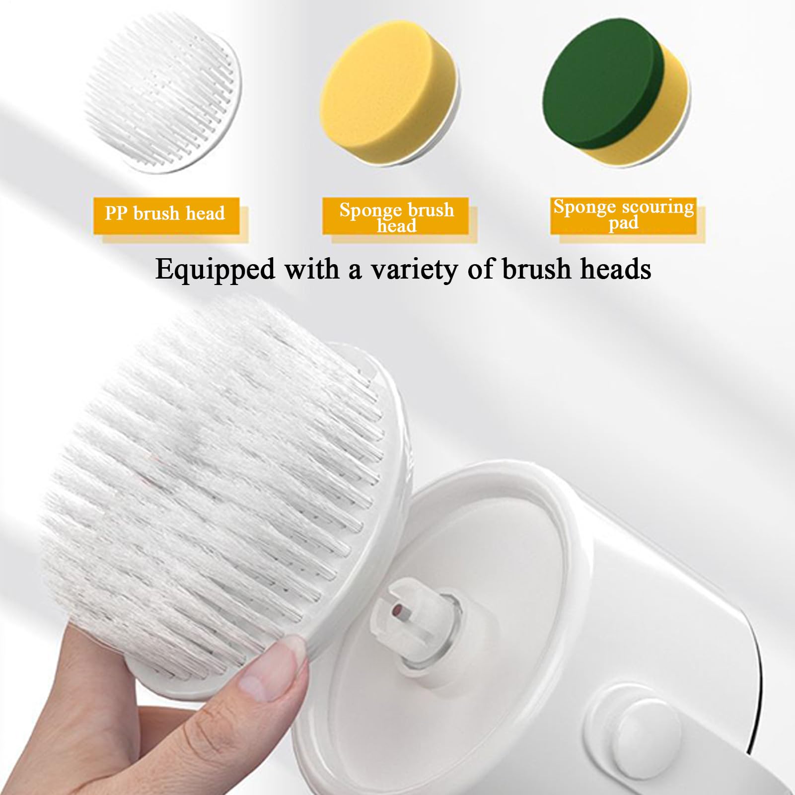 Scrubber Elettrico Per Doccia Senza Fili Robusto, Automatico e Impermeabile