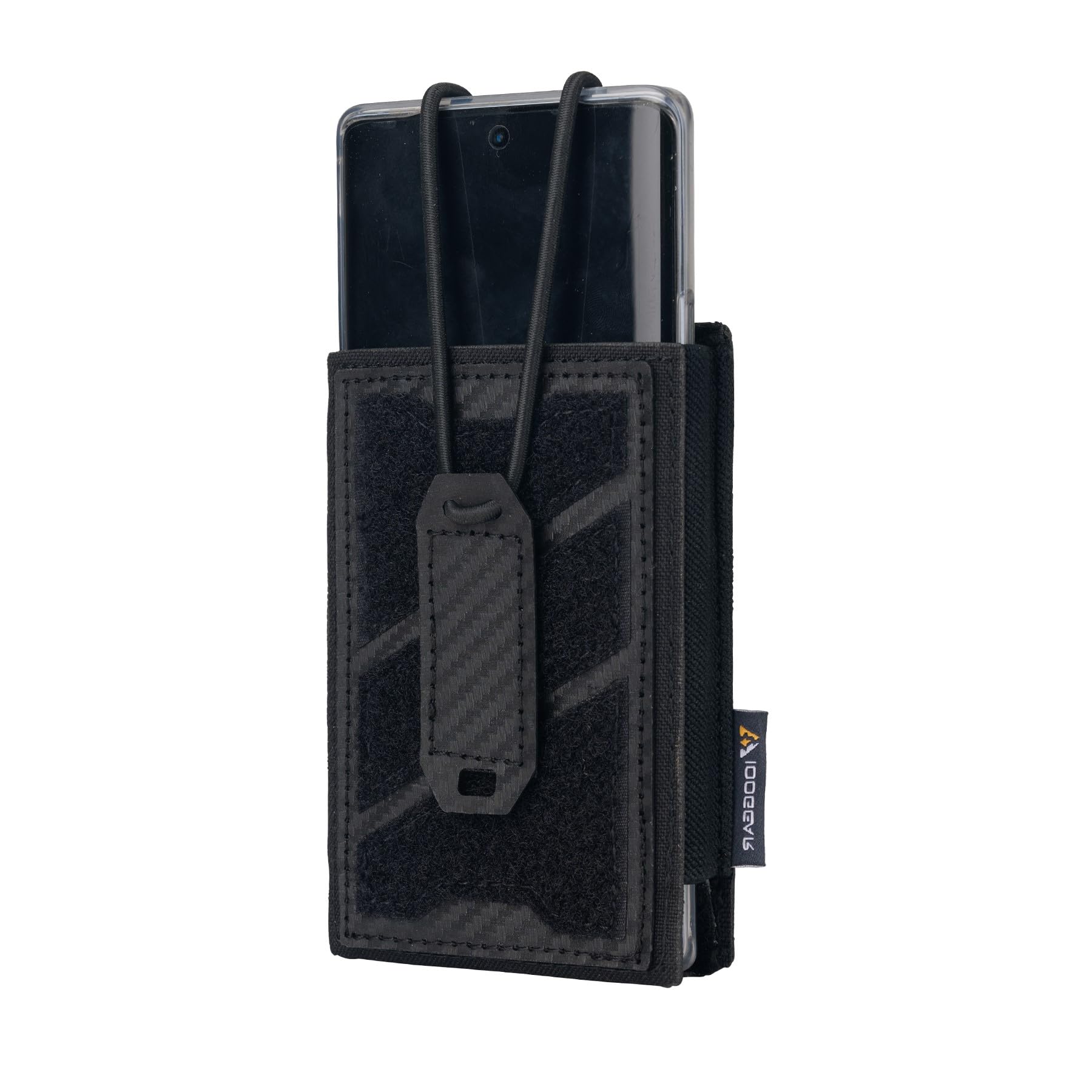 IDOGEAR Tactical Phone Pouch for 6.7 Phones, Molle-Compatible Waist Pack, 500D Nylon EDC Outdoor Holster Fits iPhone/Samsung(Black)