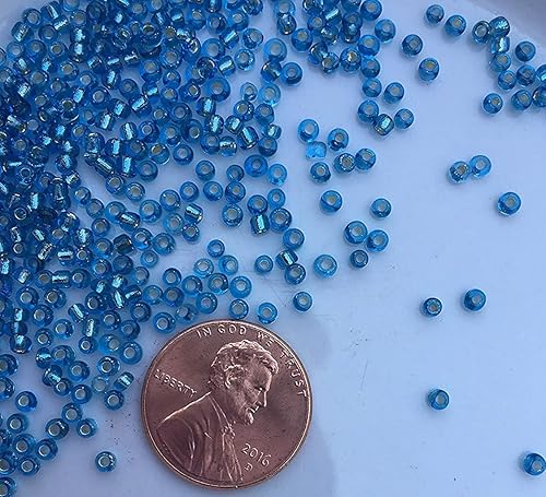 Miniatura 9 de Tamaño de las cuentas de semillas 110 50 gr  1.76 oz (rojo cereza Trasluscent)