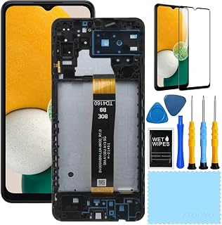 for Samsung Galaxy A13 5G Screen Replacement with Frame for Samsung a13 a136u Screen Replacement kit s136dl a136a a136w LCD Touch Display digitizer with Repair Part Tools 6.5 inch