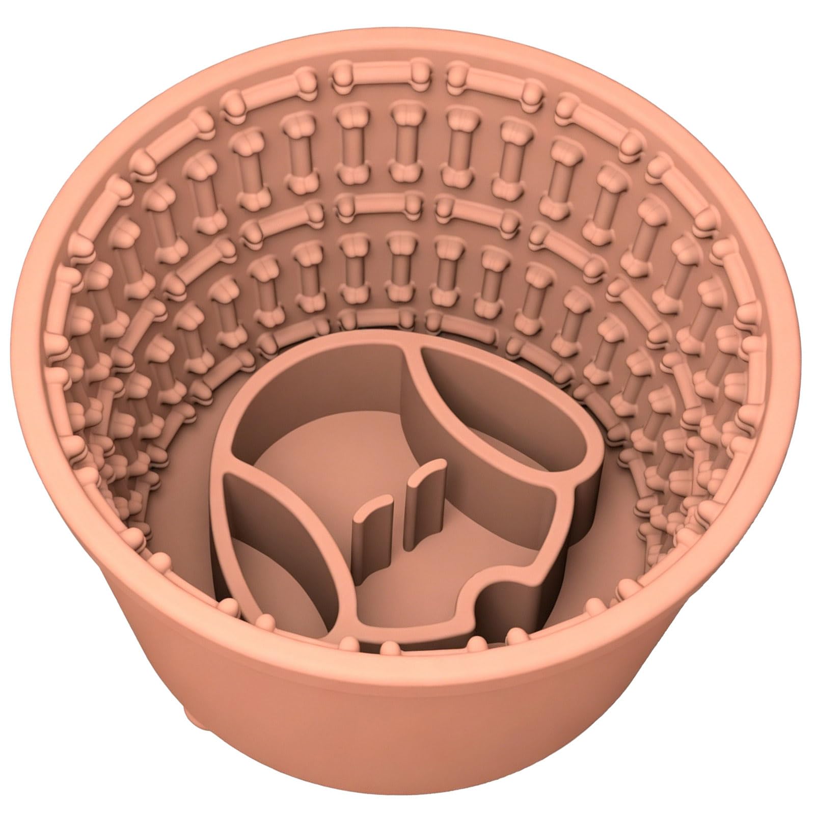BWANGIAO Dog Slow Feeder Lick Mats With NonSlip Silicone Base Treat Dispenser Food Bowl For Eating And Mental