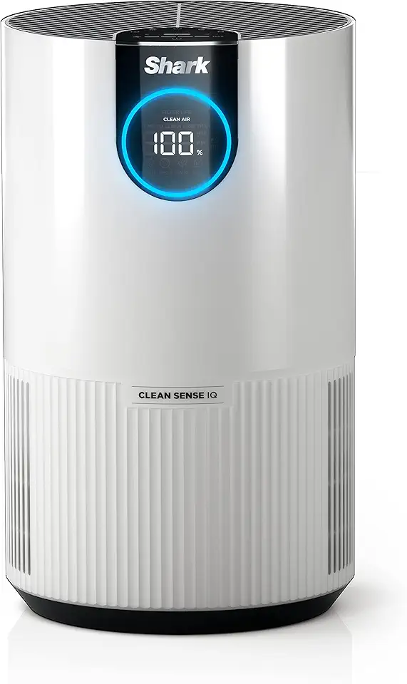 Shark Purificador de Ar Clean Sense para Quarto e Escritório com Filtro de Ar Hepa, Cobre Até 500 Pés Quadrados, Remove Fumaça, Poeira, Alérgenos e Poluentes, Hp102, 1 Pacote