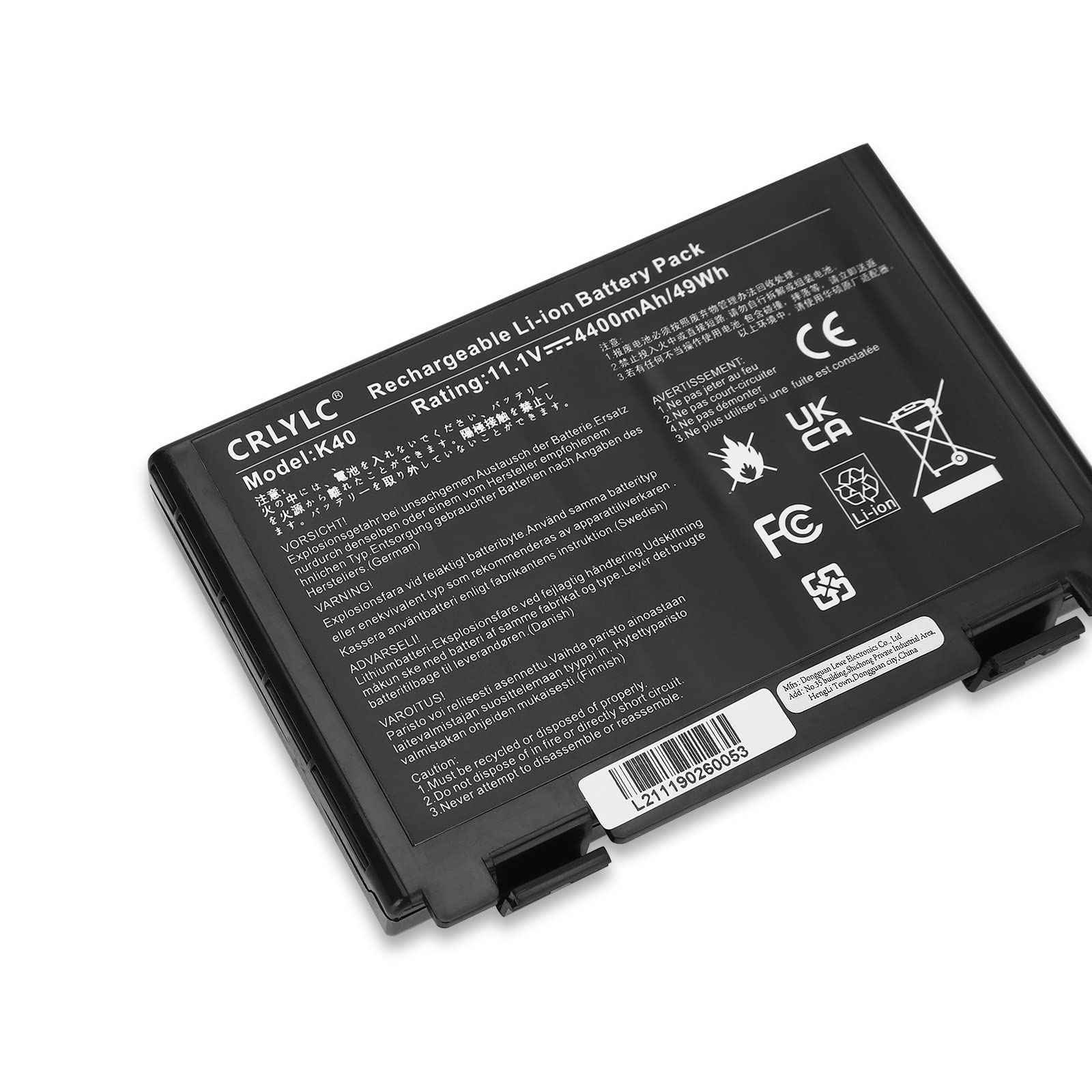 A32-F82 A32-F52 Batterie pour ASUS K50 K50C K50I K50IJ K50IN K70 K70I K70IJ K70IO K40 K40IJ K50AB K50AE K50AF K50ID K50IE K50IL K50IP F82 K51 K51AC K70A K70IC X5DC X5DIJ X5DIN X50GL P81IJ K60IJ