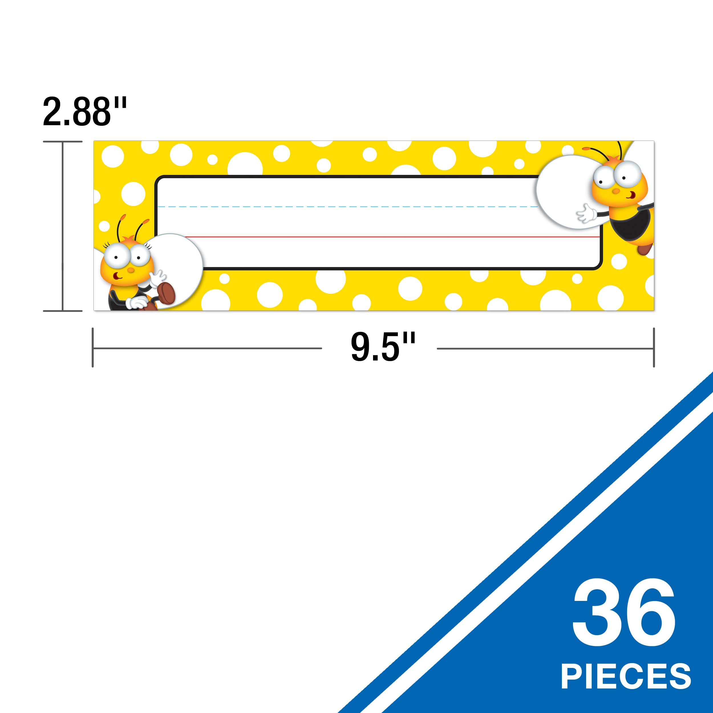 Snapklik.com : Carson Dellosa 36PC Bumble Bee Name Labels For Kids
