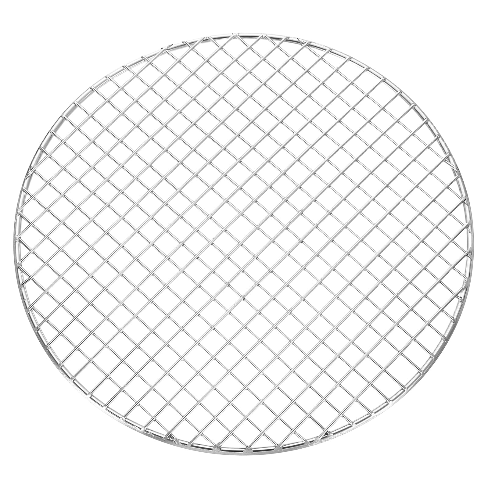 sourcing map Round Cooking Rack, Dia 9.4 Inch Stainless Steel Grill Grate Cross Wire Barbecue Grill for Cooking Baking Air Fryer Racks, Silver