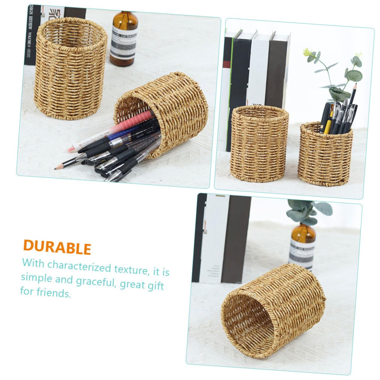 3 Portalápices De Tela Para Escritorio, Contenedor Para Guardar Bolígrafos, Porta Lápices De Escritorio, Porta Lápices De Tela Para Escritorio, Porta Bolígrafos De Sobremesa,