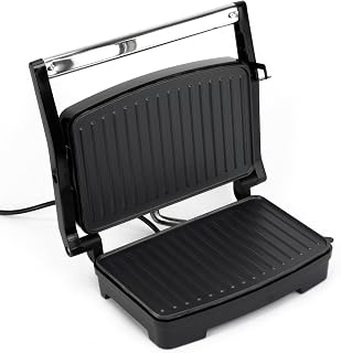 Sandwichmaker, Panini-toaster, Elektrischer Grill, Schwarz, 1000W