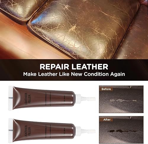 Miniatura 9 de Kit de reparación de cuero para sofás, kit de reparación de muebles de vinilo de 12 colores para asientos de automóvil, chaqueta, cinturón, bolso,