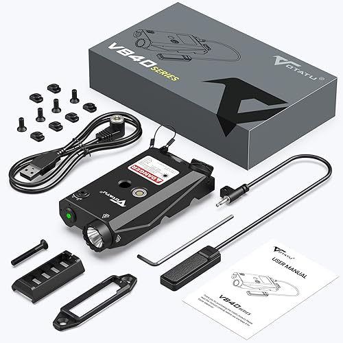 Miniatura 7 de VOTATU V840 Combo láser verdeluzIR, linterna táctica de 1500 lúmenes para rifle y carabina compatible con riel M-LOK Picatinny, interruptor de