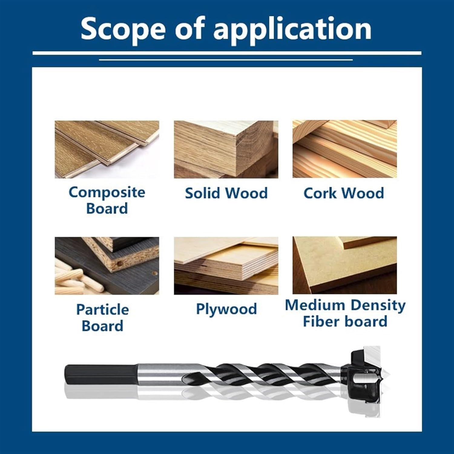 1pc 16-35mm Woodworking Hole Opener Forstner Tips Hinge Boring Drill Bit Tungsten Carbide Saw Cutter Tools(22x125mm)