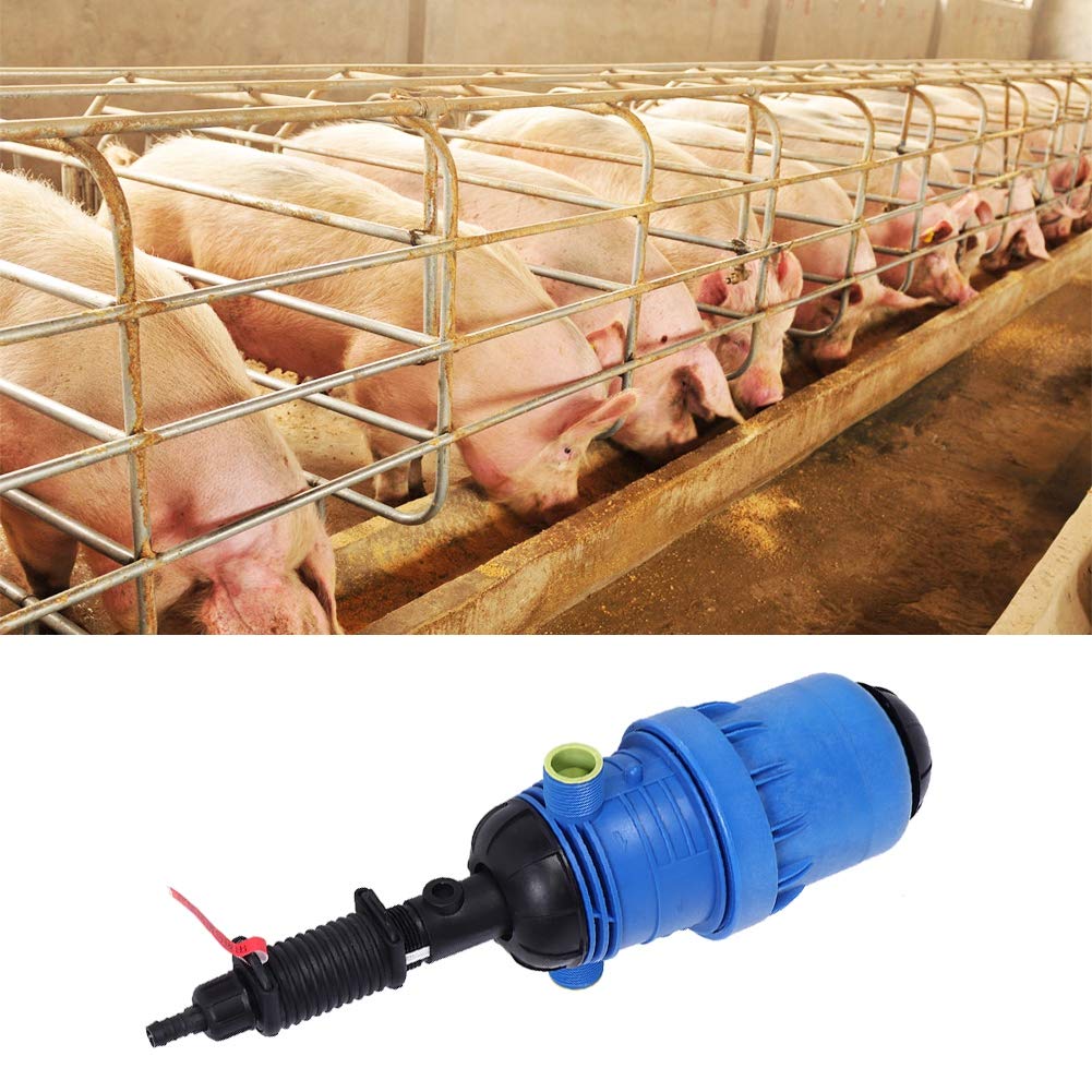 Akozon Dosificador de Inyector de Fertilizante, Herramienta de Dosificación Automática 0,4-4%, Accionado Hidráulico para Riego Agrícola de Jardín, Tratamiento de Ganado ((Especificación: 1 pulgada