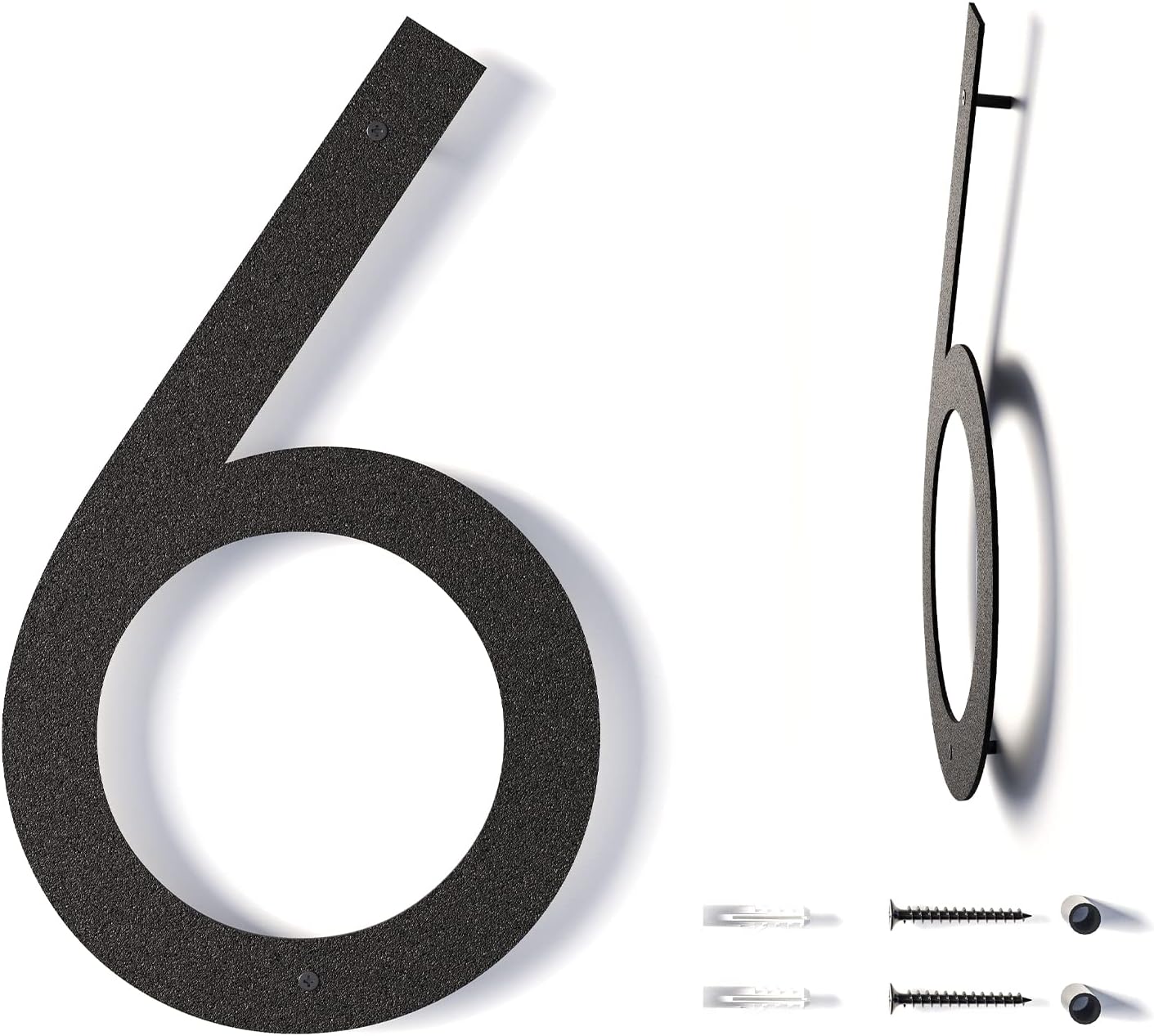 12 Inch Modern Floating House Numbers for Outside Large