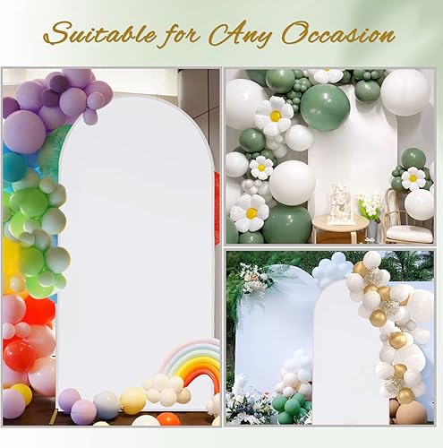 Miniatura 8 de Cubierta de fondo de arco de elastano ajustable Chiara, cubierta de arco de boda de 2 lados para boda, ceremonia, fiesta de cumpleaños, decoración