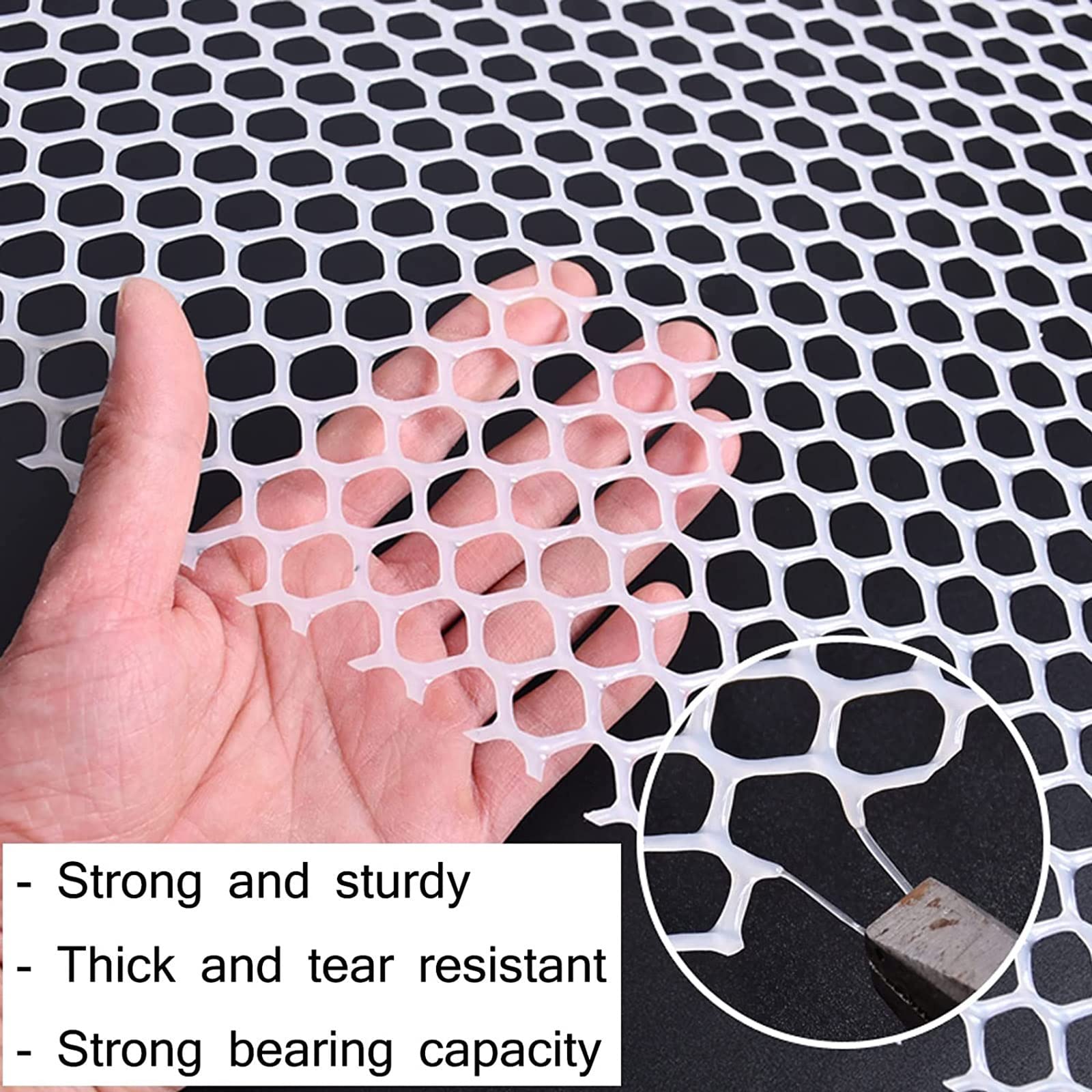 Red Gatos Cercas de Plástico, Red de seguridad para niños Anticaídas, Red de Protección Balcones para Mascota anti-mordida para Balcón Terraza Ventana Valla Transparente ( Color : Mesh 0.8cm , Tamaño