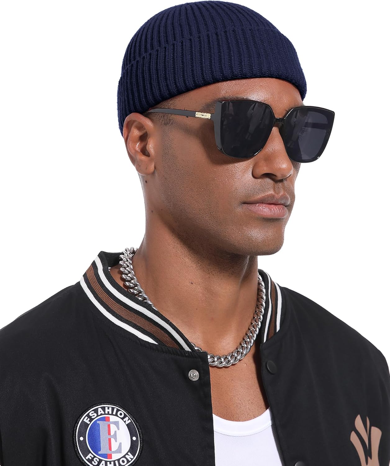 Swag Short Fisherman Beanie for Men Women, Wool Knit Cuffed Fleece Lined Trawler Beanies Winter Warm Hat - Image 4