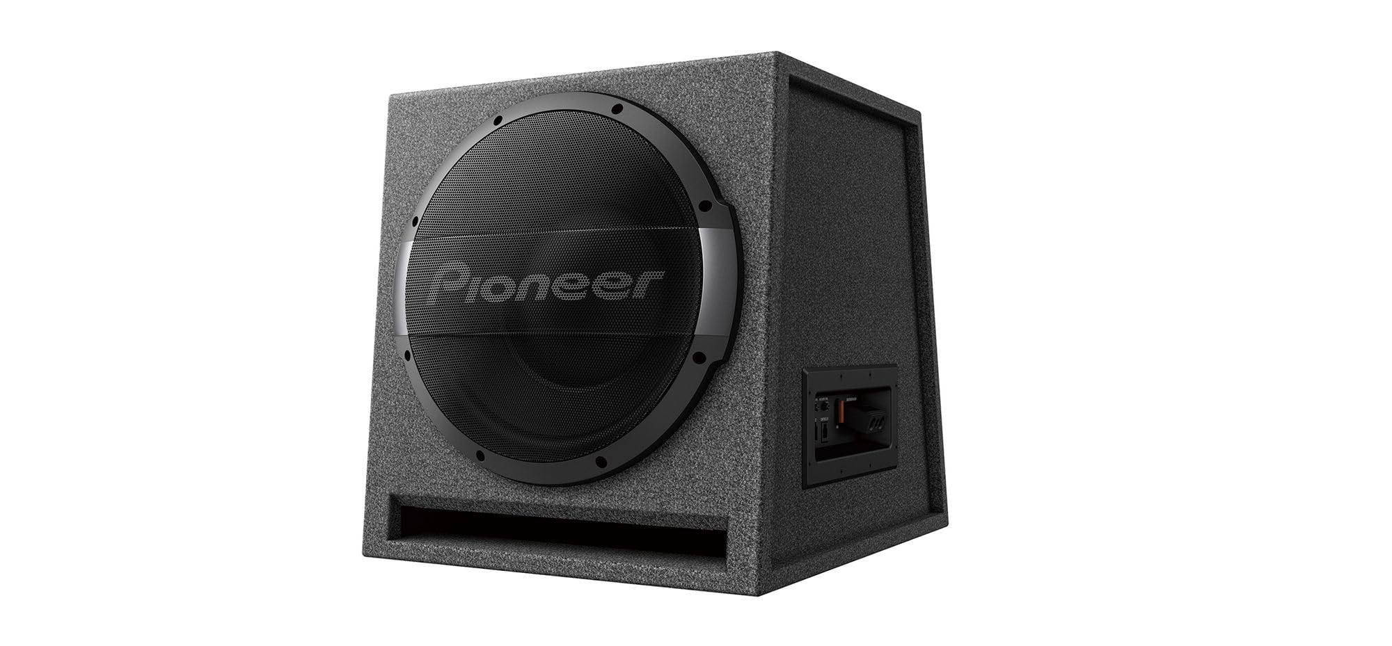 PIONEER TS-WX1210AH Aktivsubwoofer, leistungsstarker Gehäuse Subwoofer mit 1500 W Maximalleistung, 30 cm Subwoofer in MDF Gehäuse, IMPP Membran, schwarz