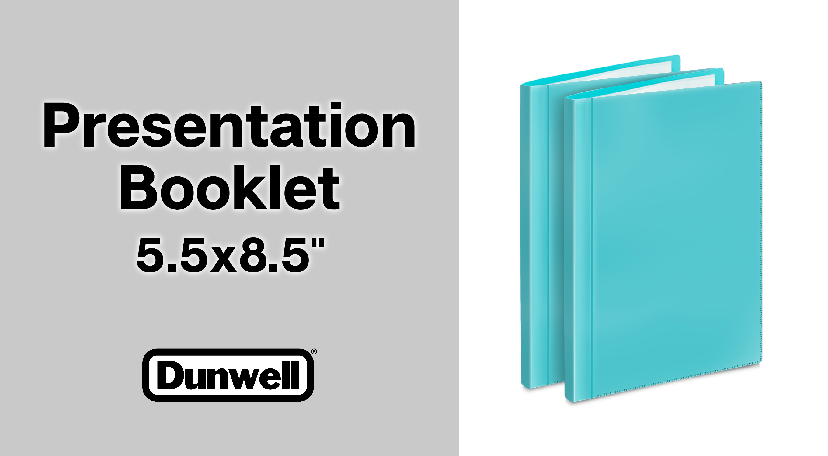 Dunwell 48-Pocket Presentation Binder - Holds 96 Pages, Letter Size 8.5x11, Ivory Portfolio With Plastic Sleeves For Docs, Art, Photos & Projects